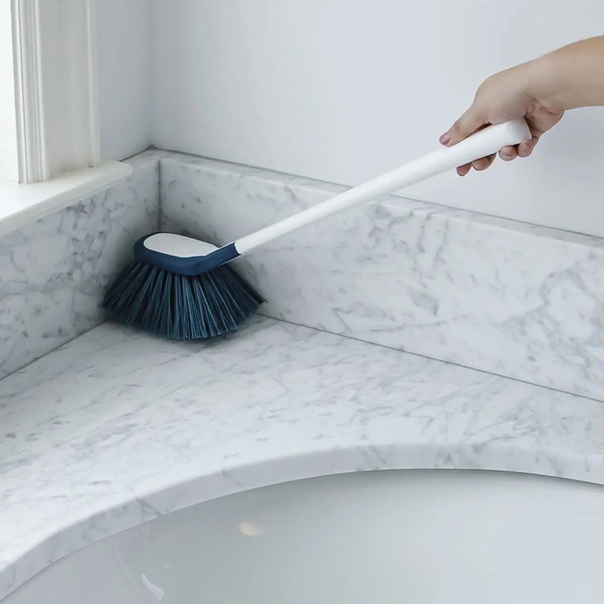 Unger EZ Reach Shower Tub and Tile Scrub Brush 1 Count | Non-Scratch Bathroom Cleaning Tool - view 6