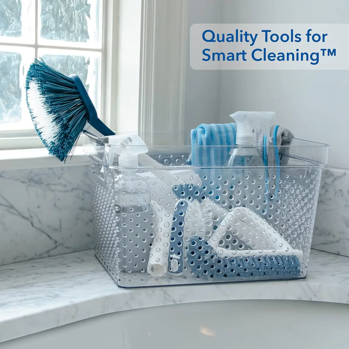 Unger EZ Reach Shower Tub and Tile Scrub Brush 1 Count | Non-Scratch Bathroom Cleaning Tool - view 8