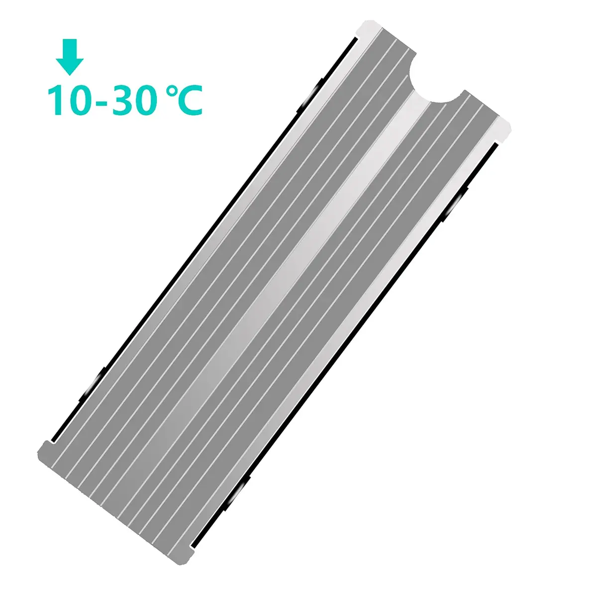SGTKJSJS M.2 Heatsink Cooler 2280 SSD Double-Sided Heat Sink with Thermal Silicone Pad, 76mm (3") | Enhances PC Performance - view 5