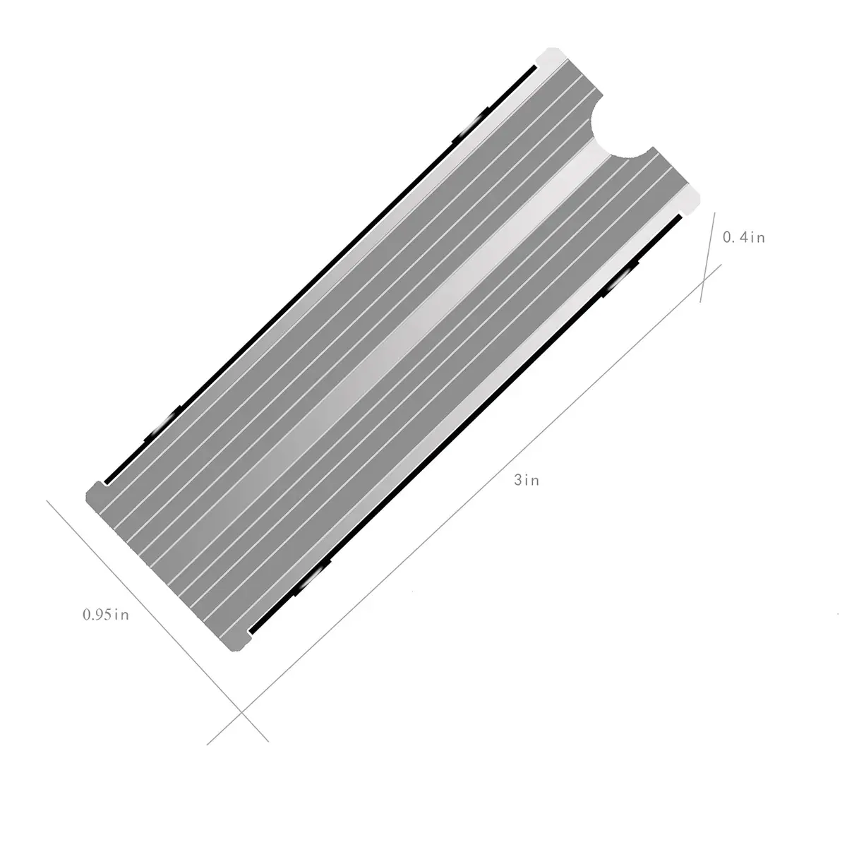 SGTKJSJS M.2 Heatsink Cooler 2280 SSD Double-Sided Heat Sink with Thermal Silicone Pad, 76mm (3") | Enhances PC Performance - view 4