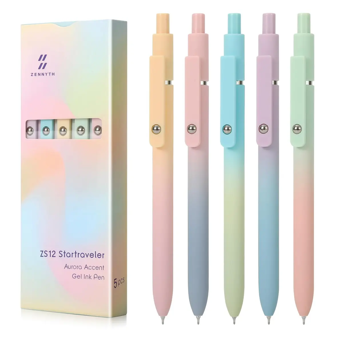 FIOVER Gel Pens Black Ink Medium Point 0.7mm Pens | Smooth Writing for Students & Office - main product image
