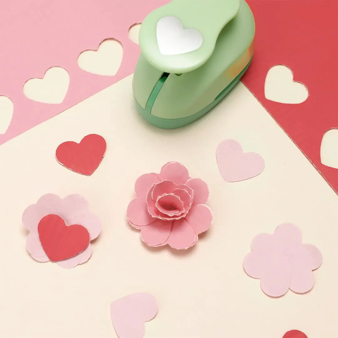 UCEC 2 Inch Heart Hole Punch | Heart Shape Craft Punch for Paper Crafts, Scrapbooking - view 9