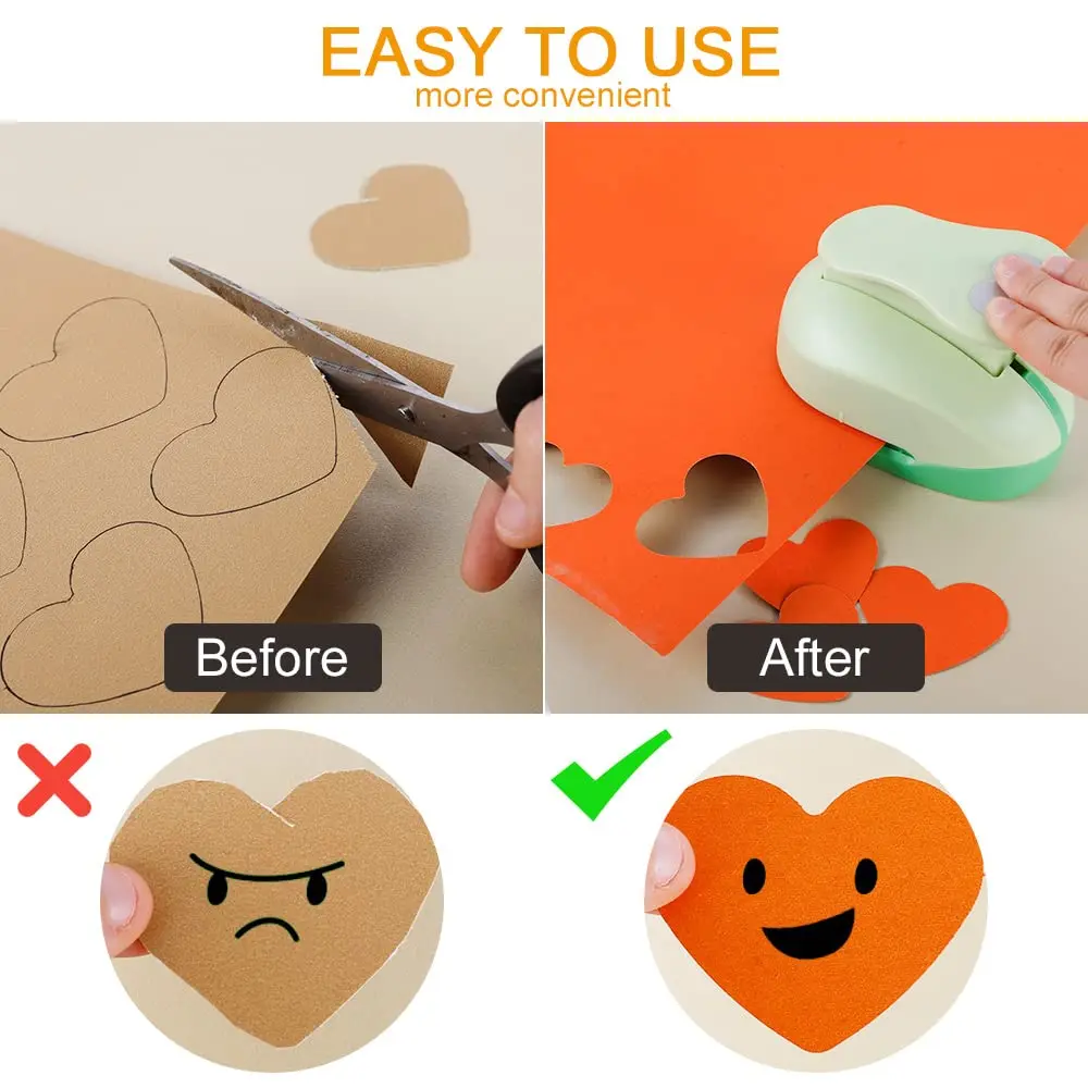 UCEC 2 Inch Heart Hole Punch | Heart Shape Craft Punch for Paper Crafts, Scrapbooking - view 2