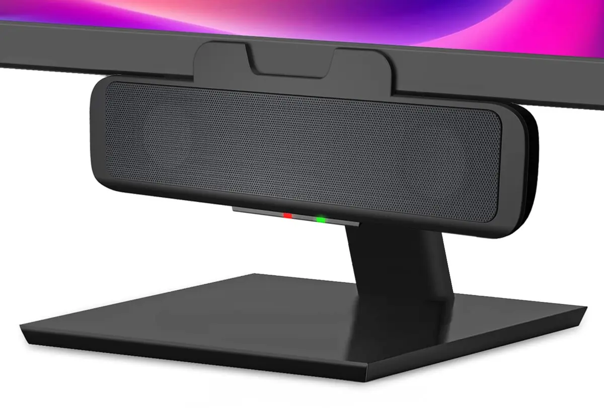 Cyber Acoustics CA-2890 USB Speaker Bar 10W | Clip-On Monitor Mount Design - main product image