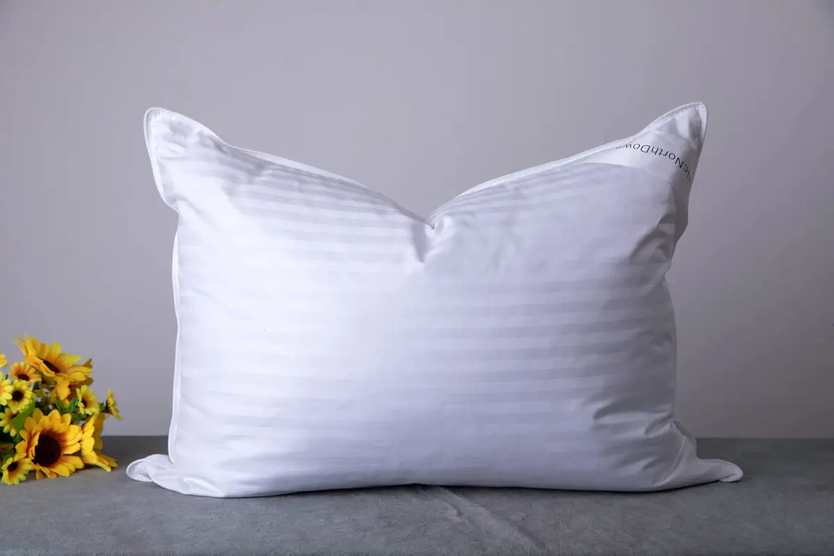 ArcticNorthDown Standard Goose Down Feather Pillow 51x66 cm (20x26 in) | 300TC Cotton Cover, Plush Firmness - main product image
