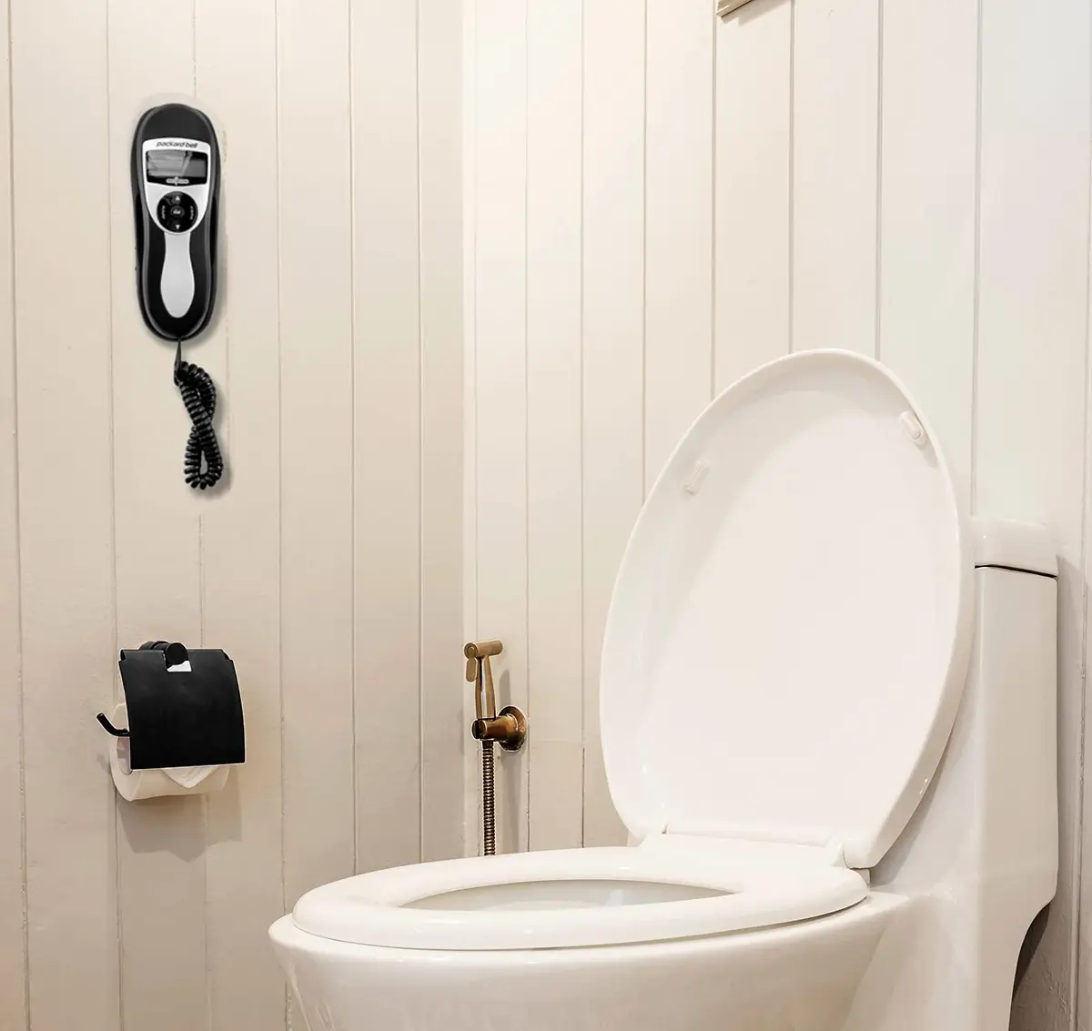 Packard Bell Corded Landline Phone Slimline Handset Works in Power Outages | Wall Mountable Black - view 6