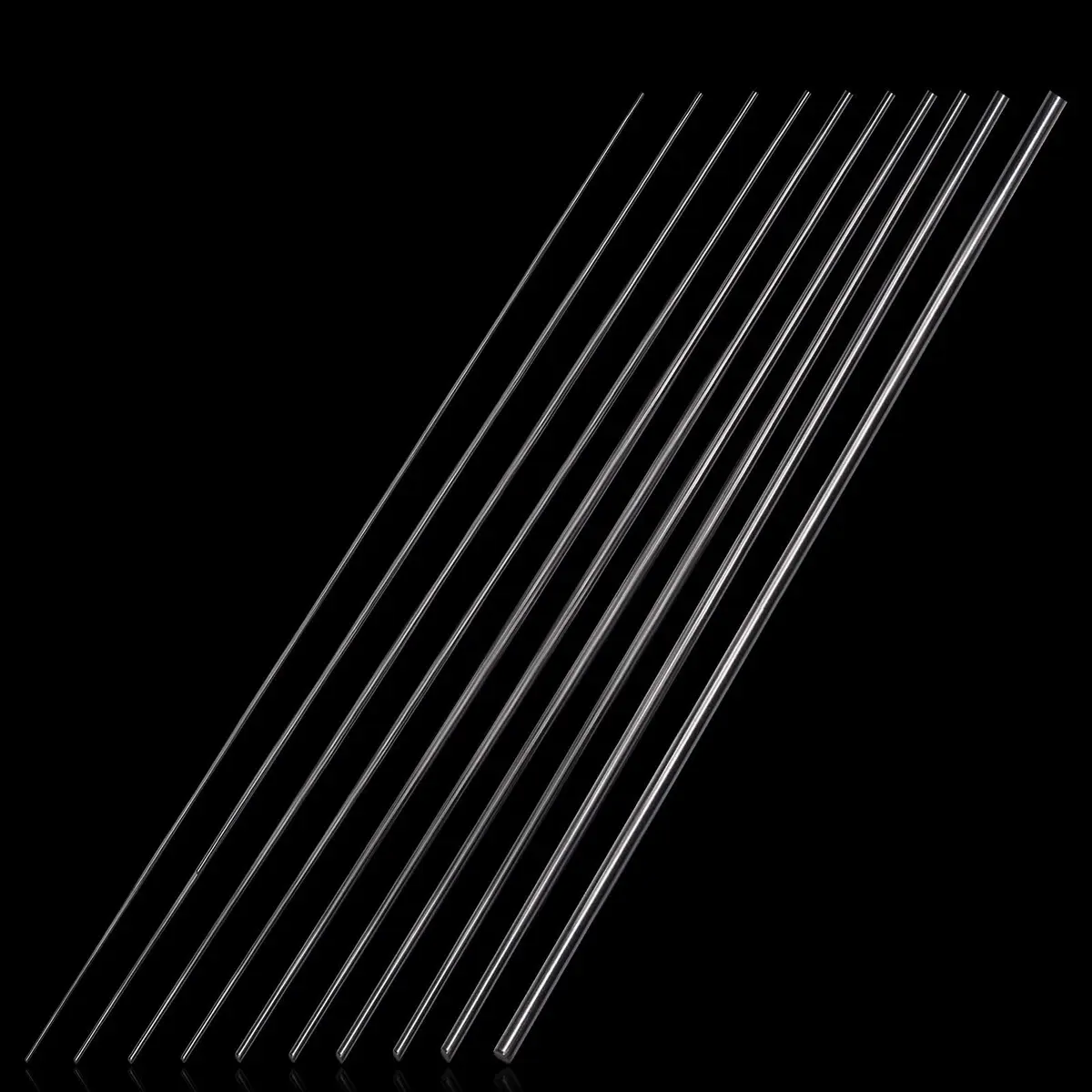 BBYPP Stainless Steel Spring Wire Assortment Kit 156pcs, 13 Diameters 0.2mm-3mm x 40cm Length | Full Hard Steel Wire for Crafts & Repairs - view 2
