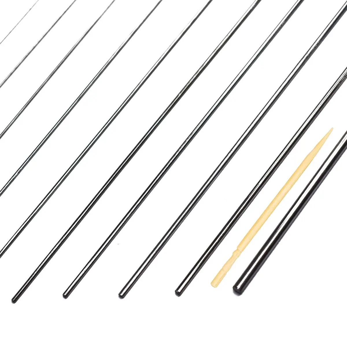 BBYPP Stainless Steel Spring Wire Assortment Kit 156pcs, 13 Diameters 0.2mm-3mm x 40cm Length | Full Hard Steel Wire for Crafts & Repairs - view 3