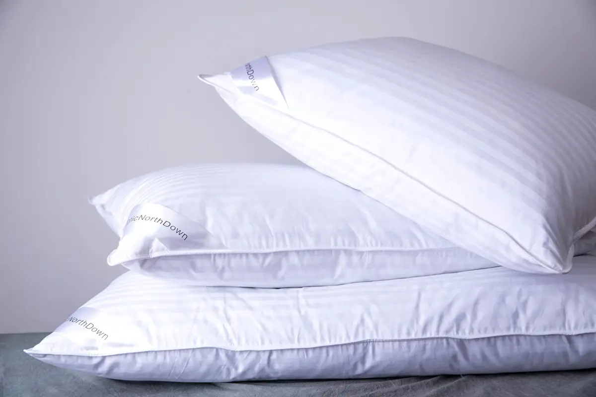 ArcticNorthDown Queen Size Goose Down Feather Pillow 51x76 cm (20x30 inches) | Hotel Collection for All Sleepers - view 7