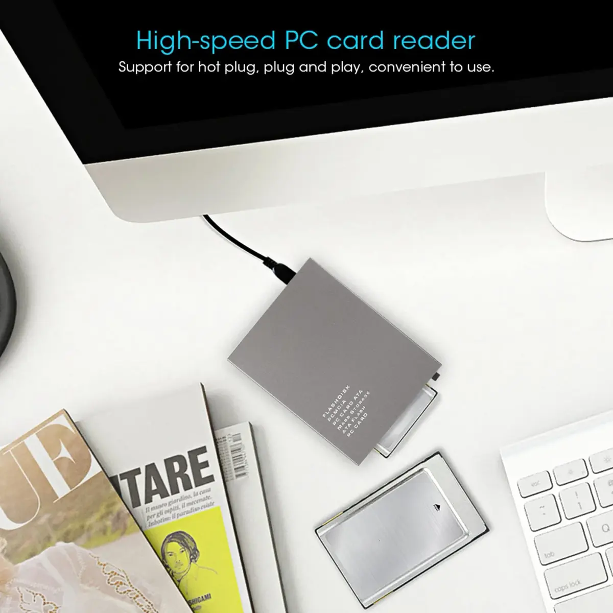 Acogedor USB 2.0 PCMCIA Card Reader | 8.56cm x 5.4cm x 5mm - view 4