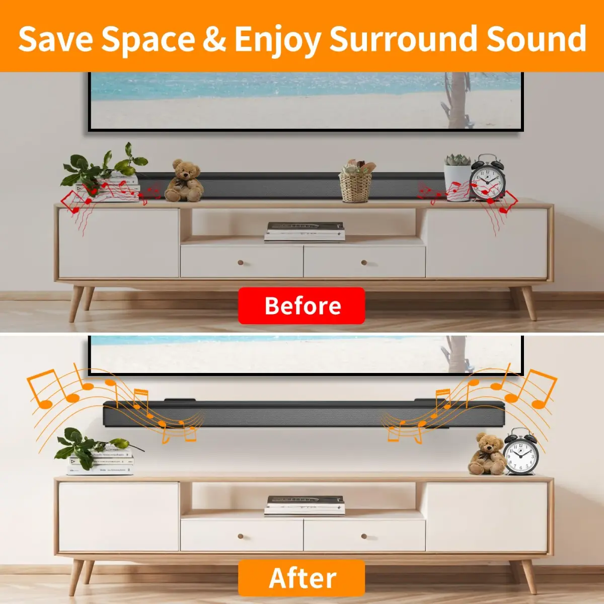 tiebutie Soundbar Wall Mount for Bose WB-300 SoundTouch 300 Smart Soundbar | Stainless Steel Bracket with Hardware Kit - view 6