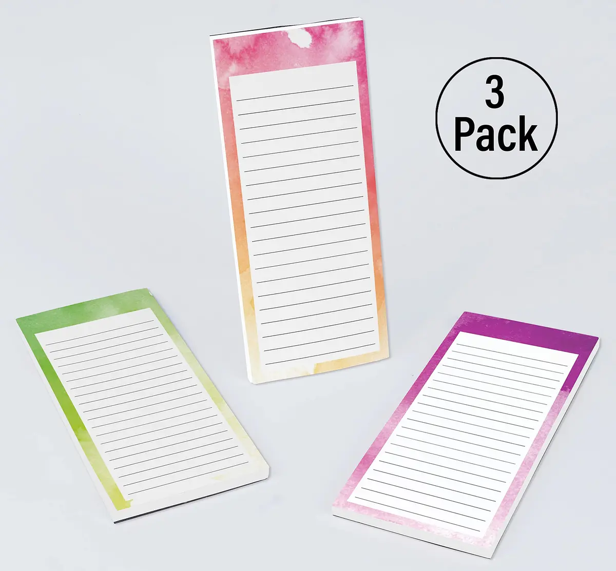 Inkdotpot Magnetic Fridge To-Do List Notepads 25.7cm (10.1" L) | Pack of 3, 50 Sheets Each, Rose Pink - view 4