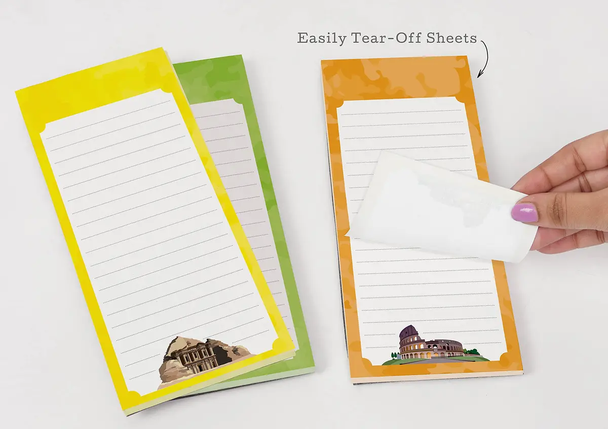 Inkdotpot Magnetic Fridge To-Do List Notepads 3-Pack | 21.9 cm x 9.7 cm (8.75" x 3.8") - view 7