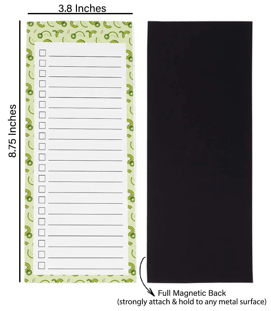 Inkdotpot Magnetic Fridge To-Do List Notepads 3-Pack | 21.9 cm x 9.5 cm (8.75" x 3.8") - view 5