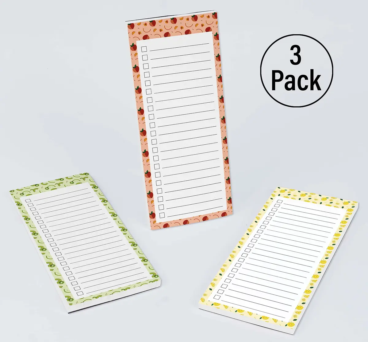 Inkdotpot Magnetic Fridge To-Do List Notepads 3-Pack | 21.9 cm x 9.5 cm (8.75" x 3.8") - view 4