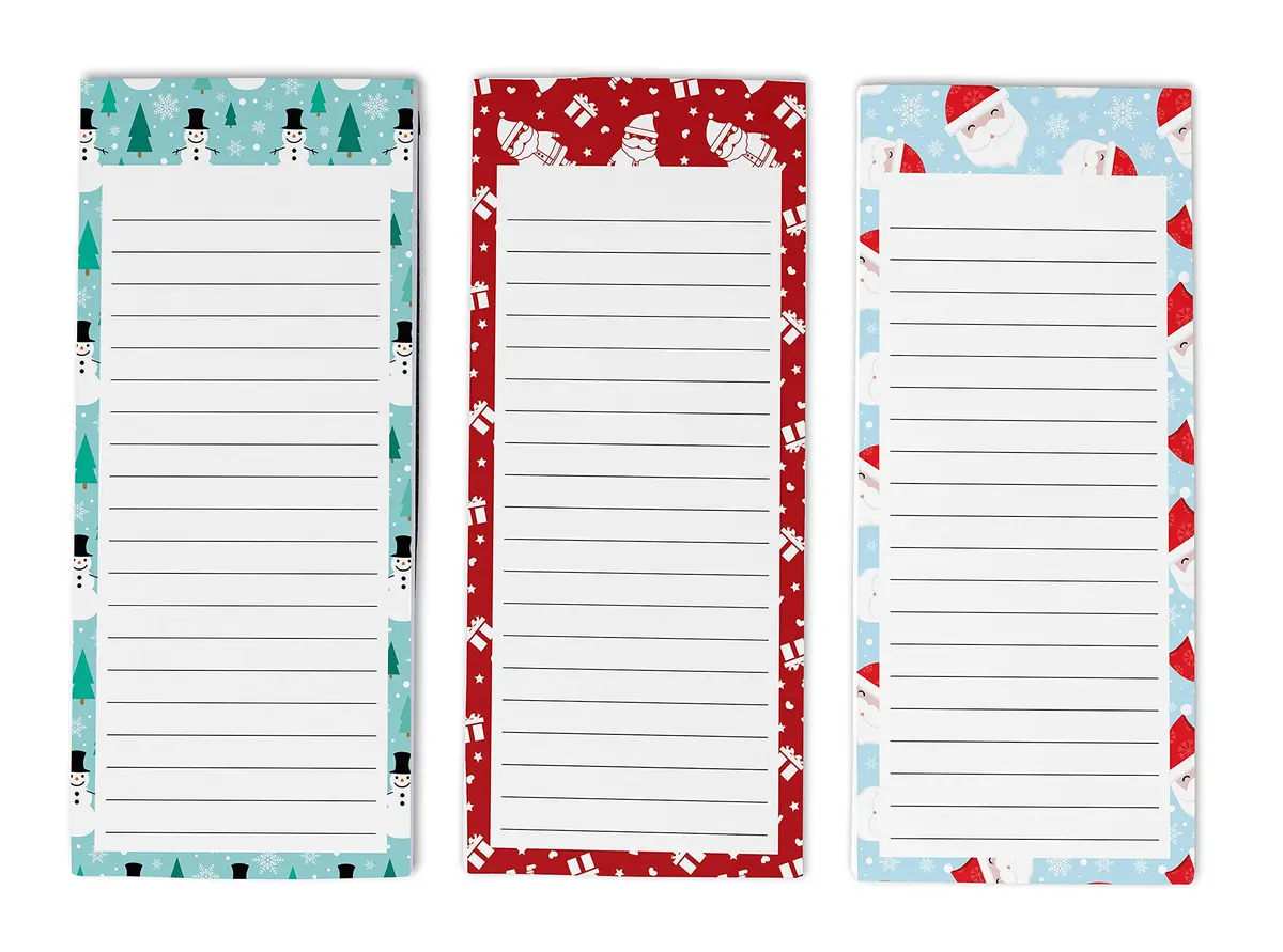 Inkdotpot Magnetic Fridge To-Do List Notepads 3-Pack | 22.2cm x 9.7cm (8.75" x 3.8") - main product image