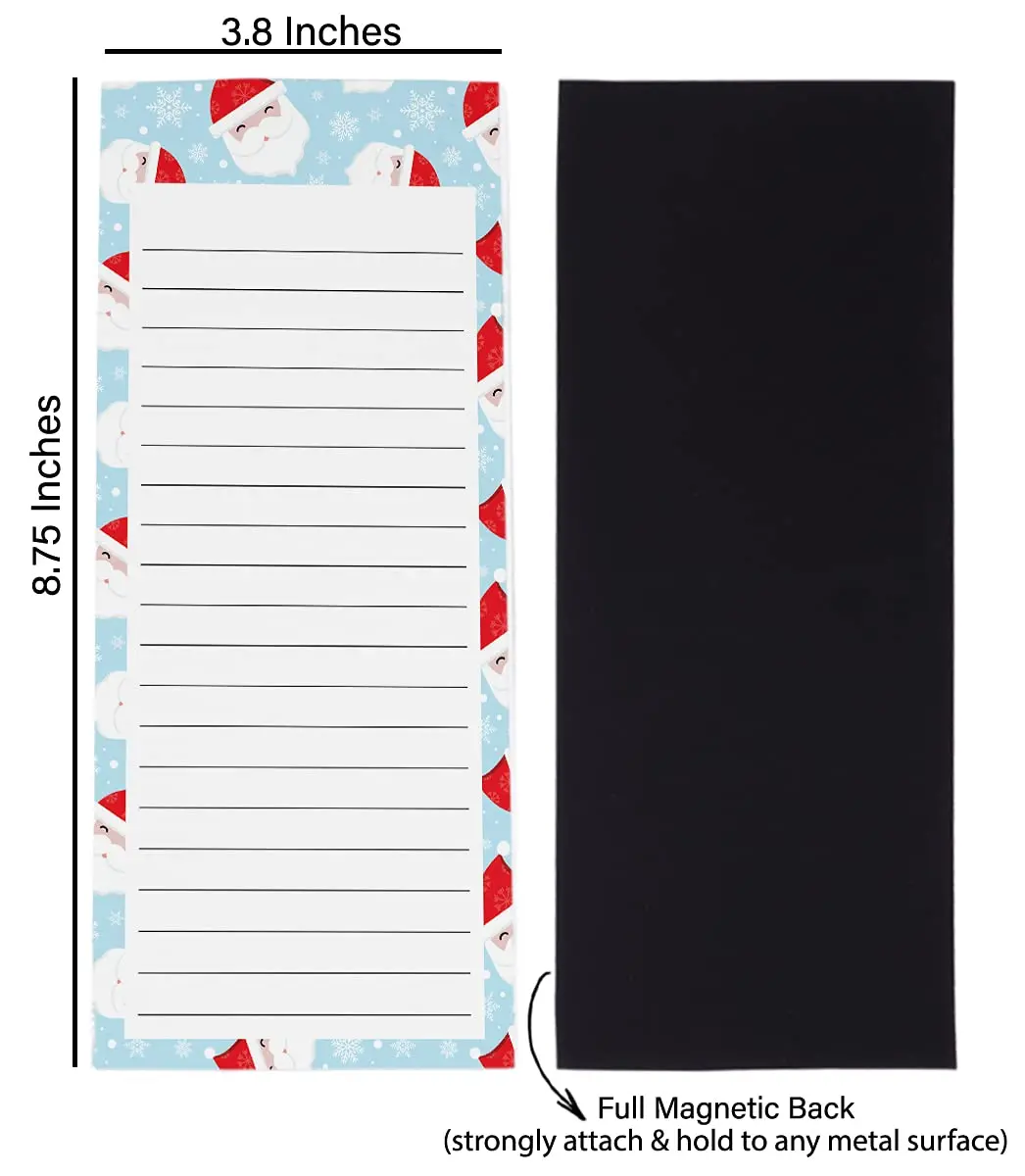 Inkdotpot Magnetic Fridge To-Do List Notepads 3-Pack | 22.2cm x 9.7cm (8.75" x 3.8") - view 5