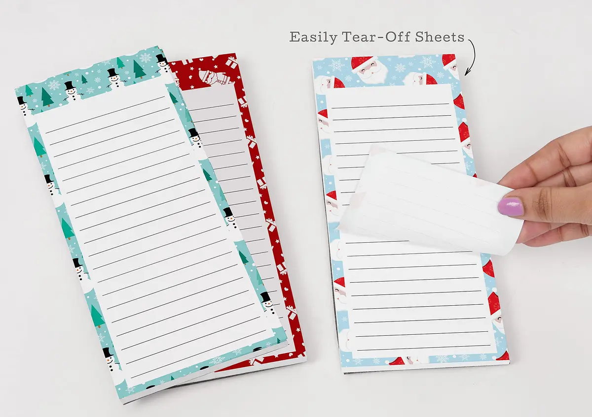 Inkdotpot Magnetic Fridge To-Do List Notepads 3-Pack | 22.2cm x 9.7cm (8.75" x 3.8") - view 7