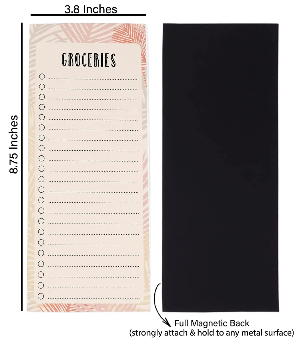 Inkdotpot Magnetic Fridge To-Do List Notepads 3-Pack | 21.9 cm x 9.6 cm (8.75" x 3.8") - 150 Sheets Total - view 5