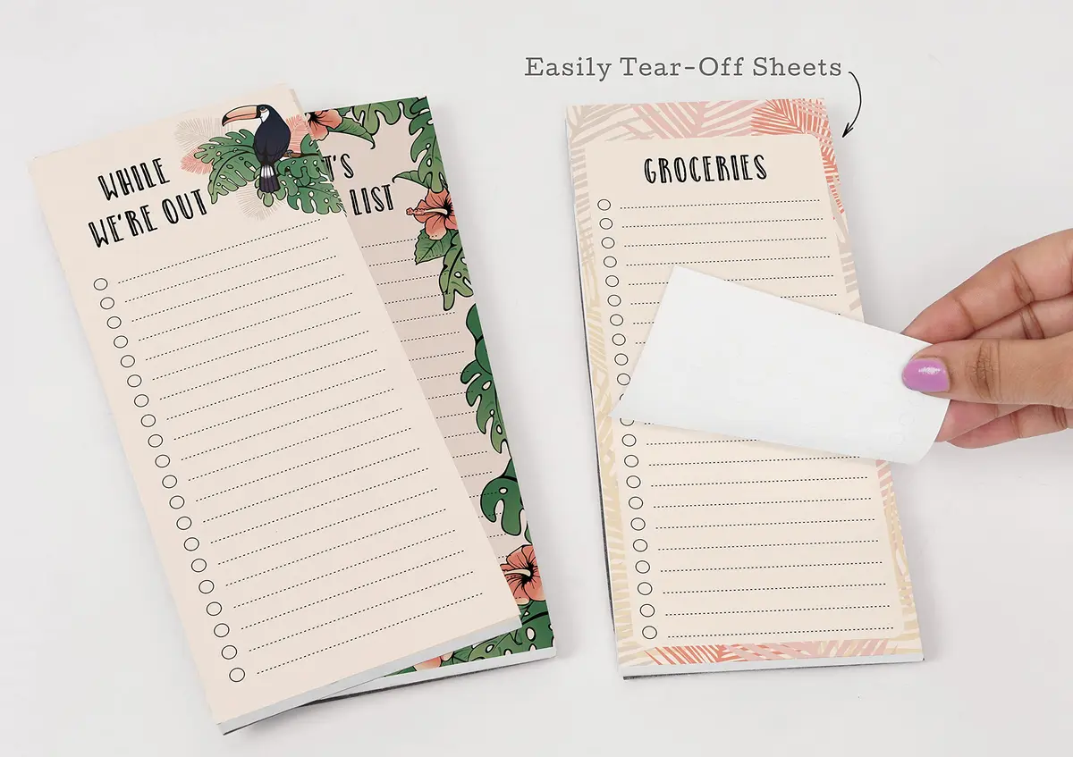 Inkdotpot Magnetic Fridge To-Do List Notepads 3-Pack | 21.9 cm x 9.6 cm (8.75" x 3.8") - 150 Sheets Total - view 7