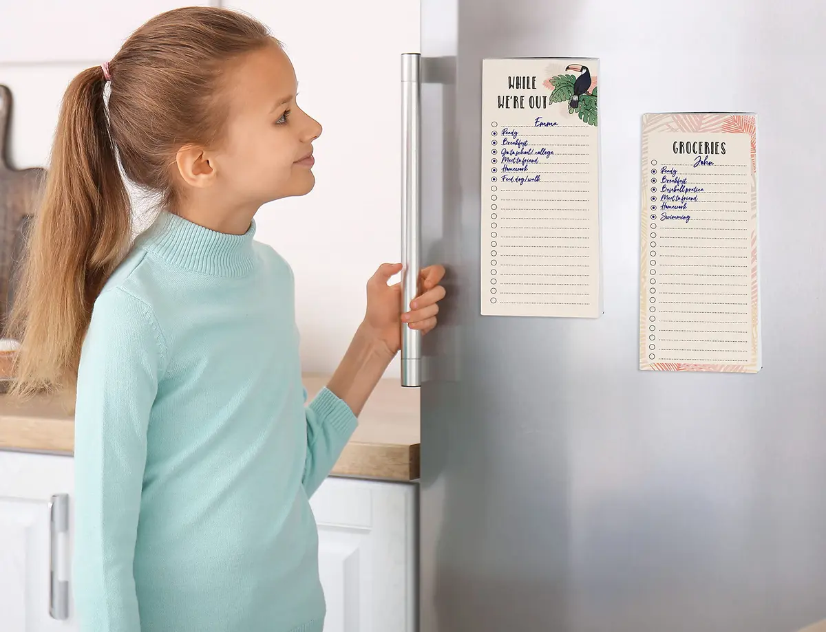 Inkdotpot Magnetic Fridge To-Do List Notepads 3-Pack | 21.9 cm x 9.6 cm (8.75" x 3.8") - 150 Sheets Total - view 3