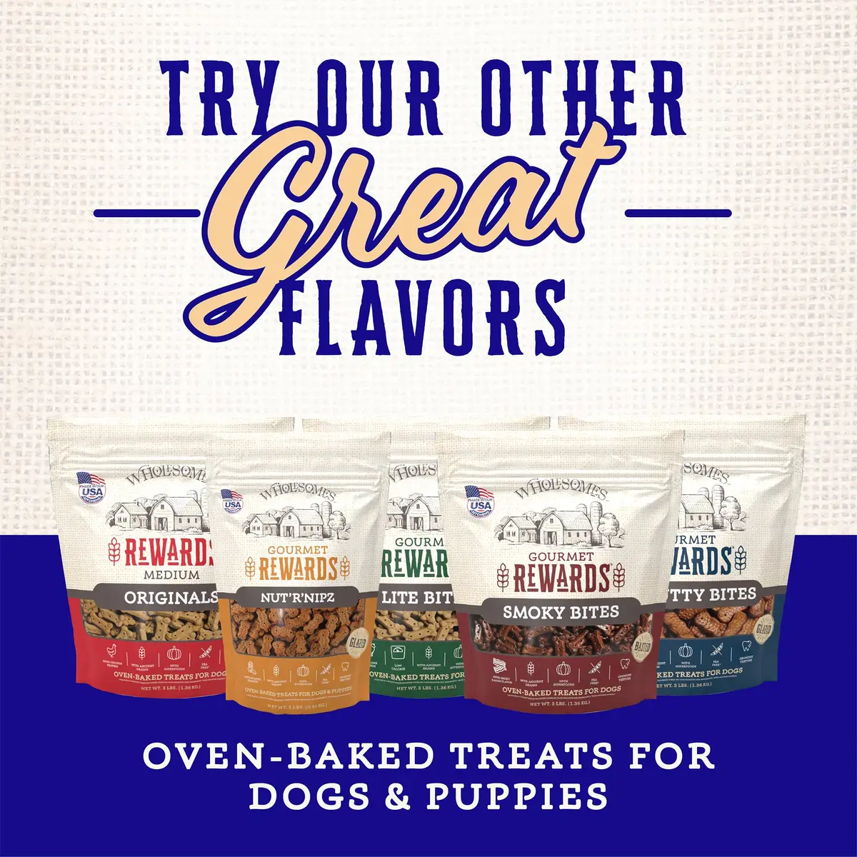 Wholesomes Rewards Puppy Original 20 lb | Protein-Rich Dog Treats with Calcium Support - view 5
