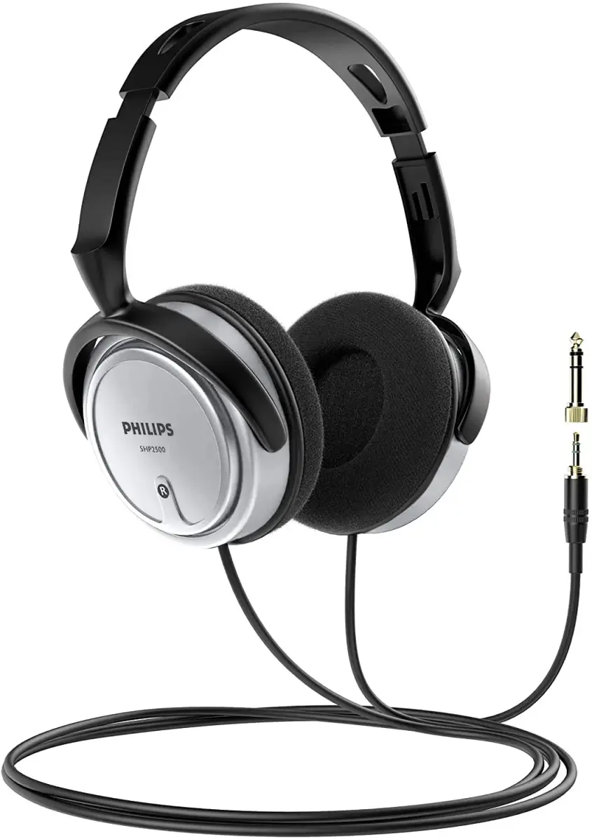 PHILIPS SHP2500 Over-Ear Wired Stereo Headphones 2m Cable | Studio Monitoring & Recording Headset with 6.3mm Adapter - view 6