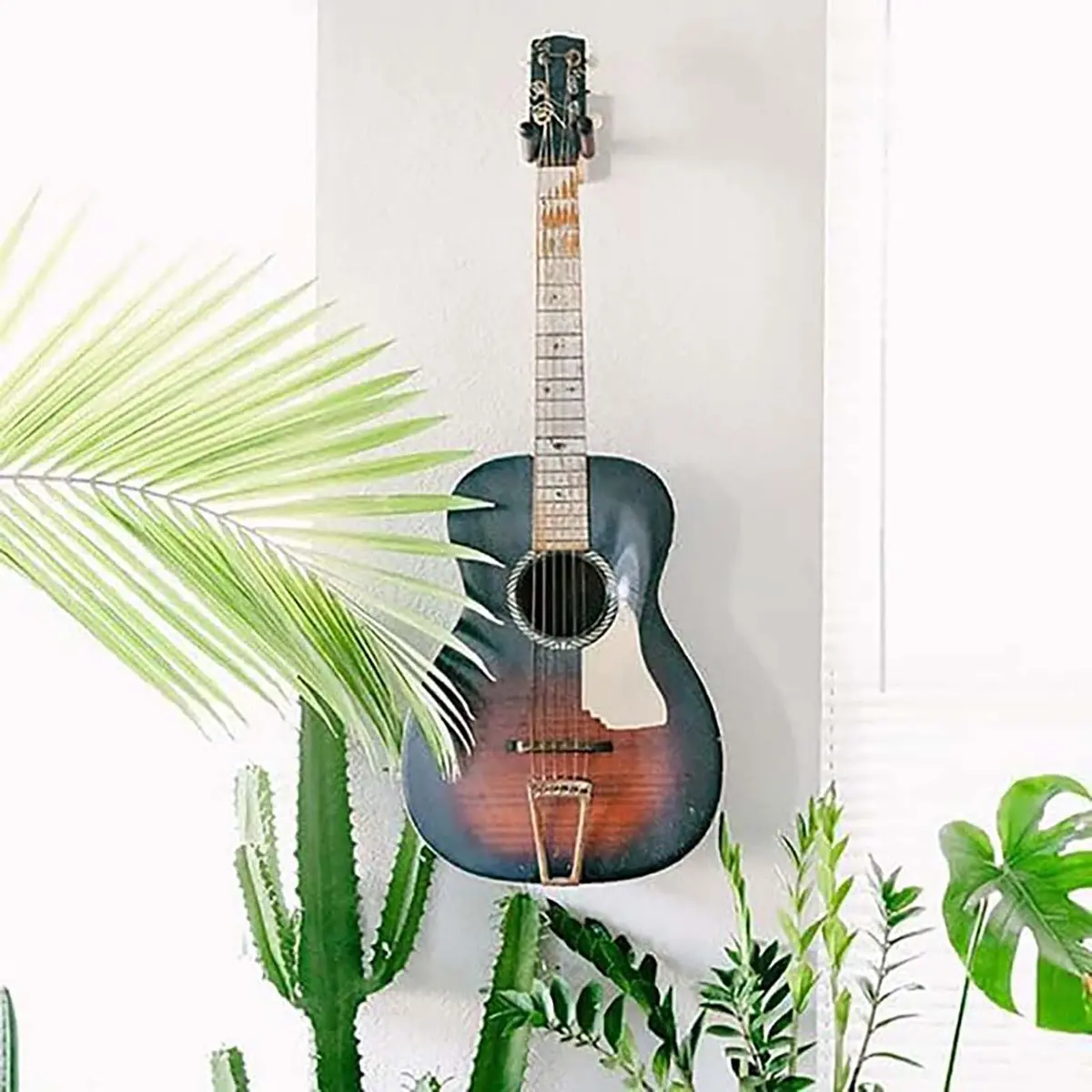 SNIGJAT Guitar Wall Mount 2 Pack, Rotatable Light Apricot Wood | Space-Saving, Versatile Display (70-120 chars) - view 6