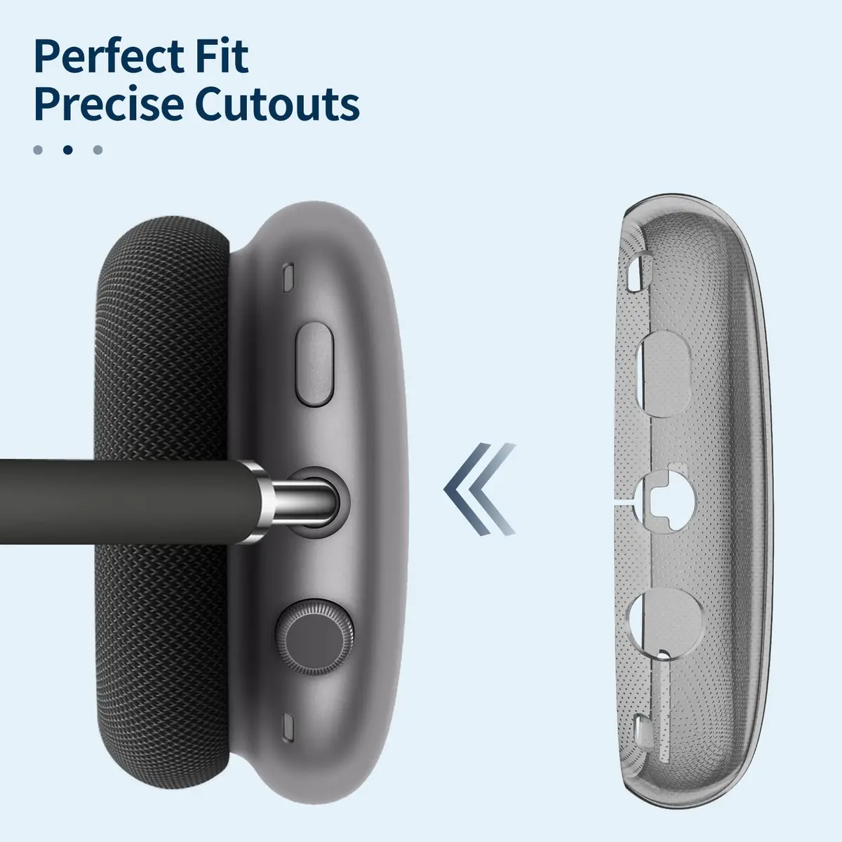 FINTIE Clear Case for AirPods Max 2 (2026) & AirPods Max 1 (2024/2020) | Transparent Protective Cover - view 3