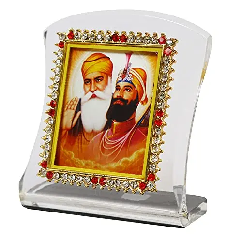 BISMAADH Religious Idol Acrylic Showpiece Figurine 8cm (3.15in) | Handmade for Car Dashboard, Home & Office Décor - main product image
