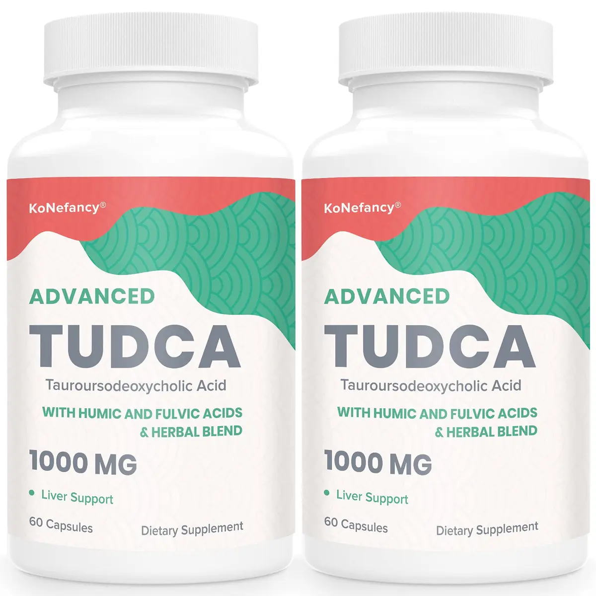 KoNefancy TUDCA Bile Salts with Milk Thistle Liver Supplements, 60 Capsules | Liver Detox & Support - main product image