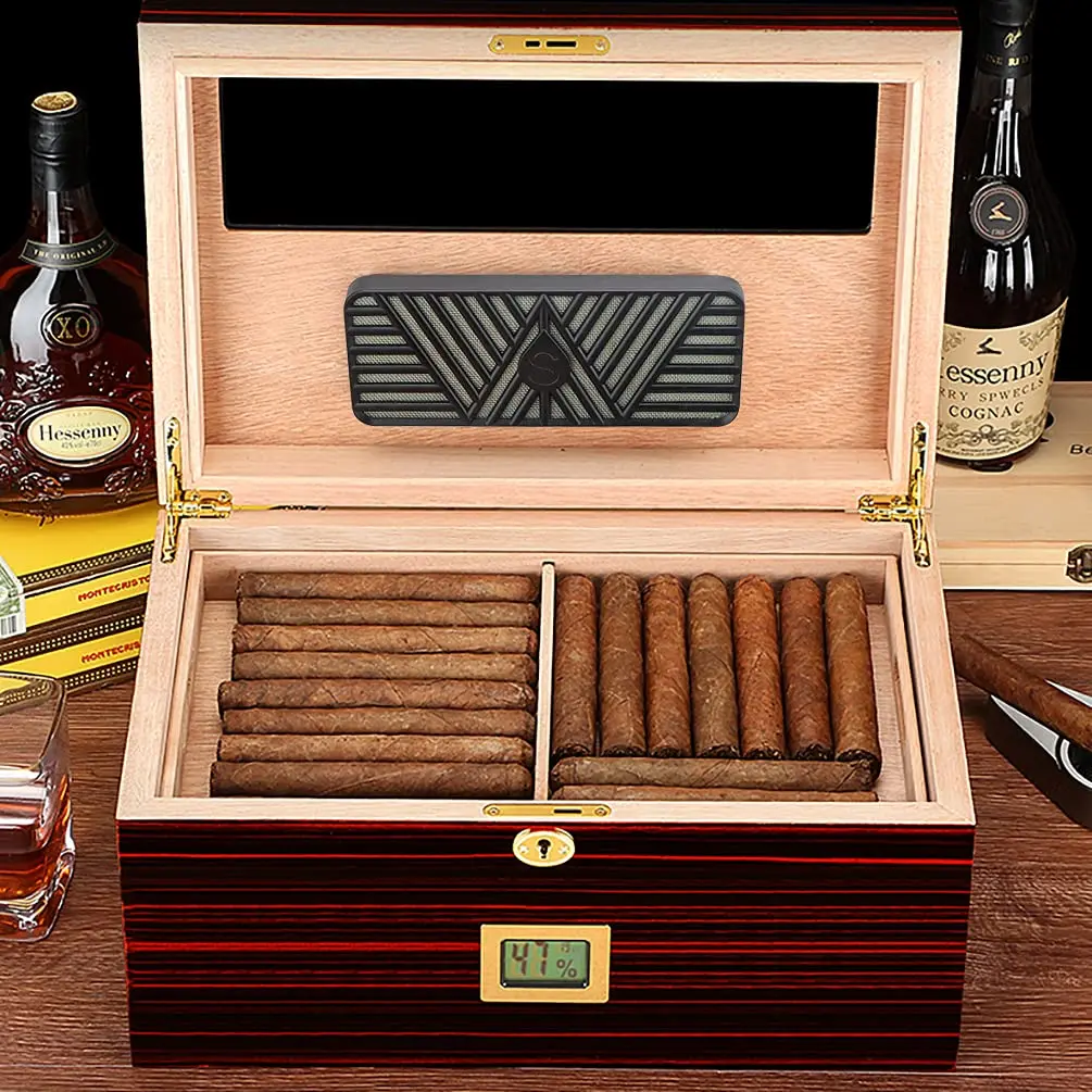 Scotte Cigar Humidifier Rectangle Humidor Keep Cigars & Tobacco Fresh | Compact & Easy to Use - view 6