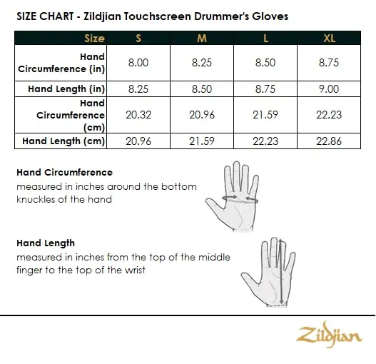 Zildjian Touchscreen Drummers' Gloves Large | Ventilated Lambskin Grip & Tech Compatibility - view 6