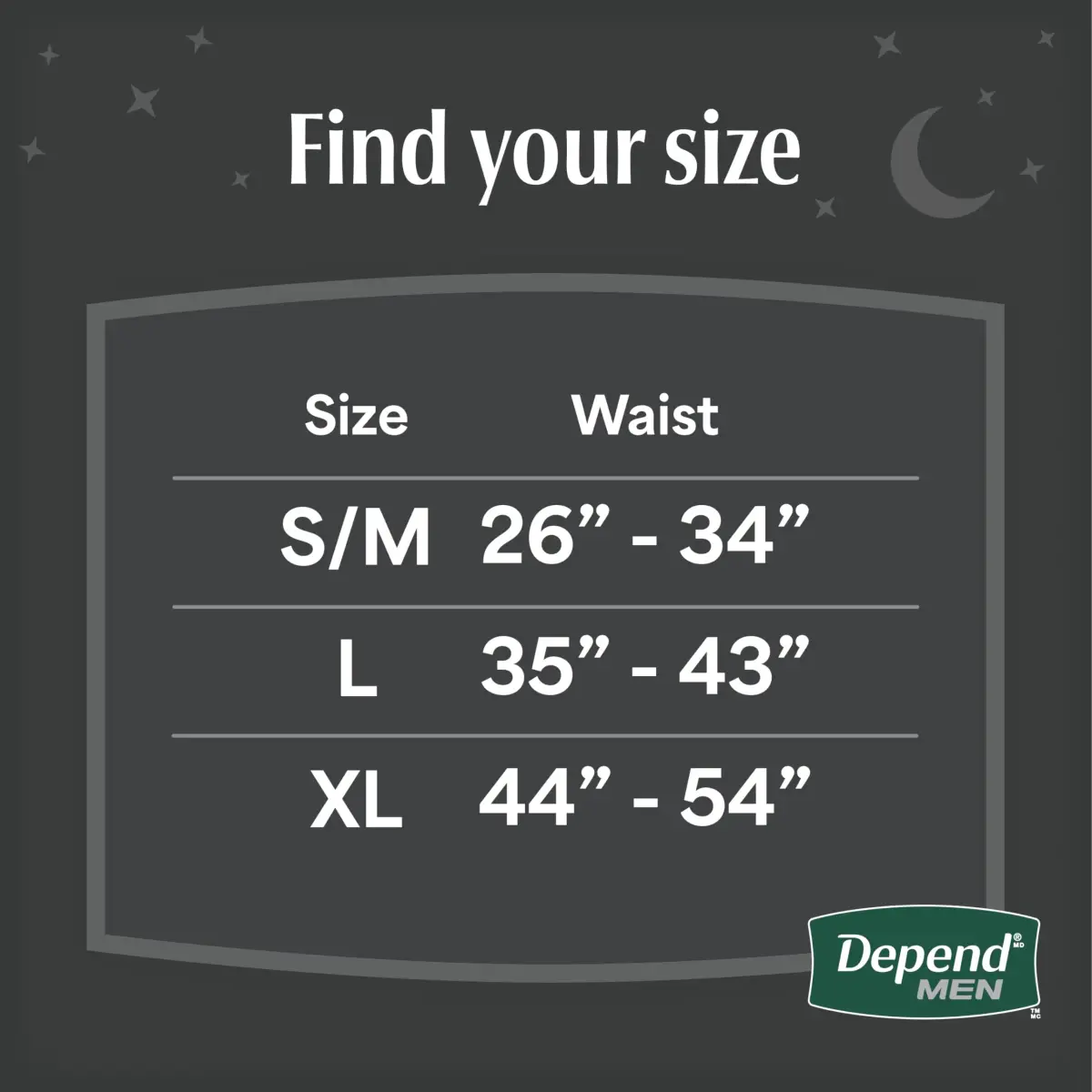Depend Night Defense Adult Diapers for Men, XL, 12 Count | Maximum Absorbency Overnight Protection - view 3