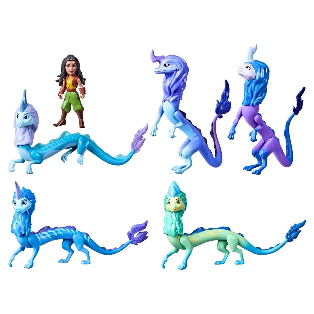 Disney Princess Raya and The Last Dragon Sisu Family Pack | 5 Dragon Toys & Raya Doll for Kids 3+ - view 2