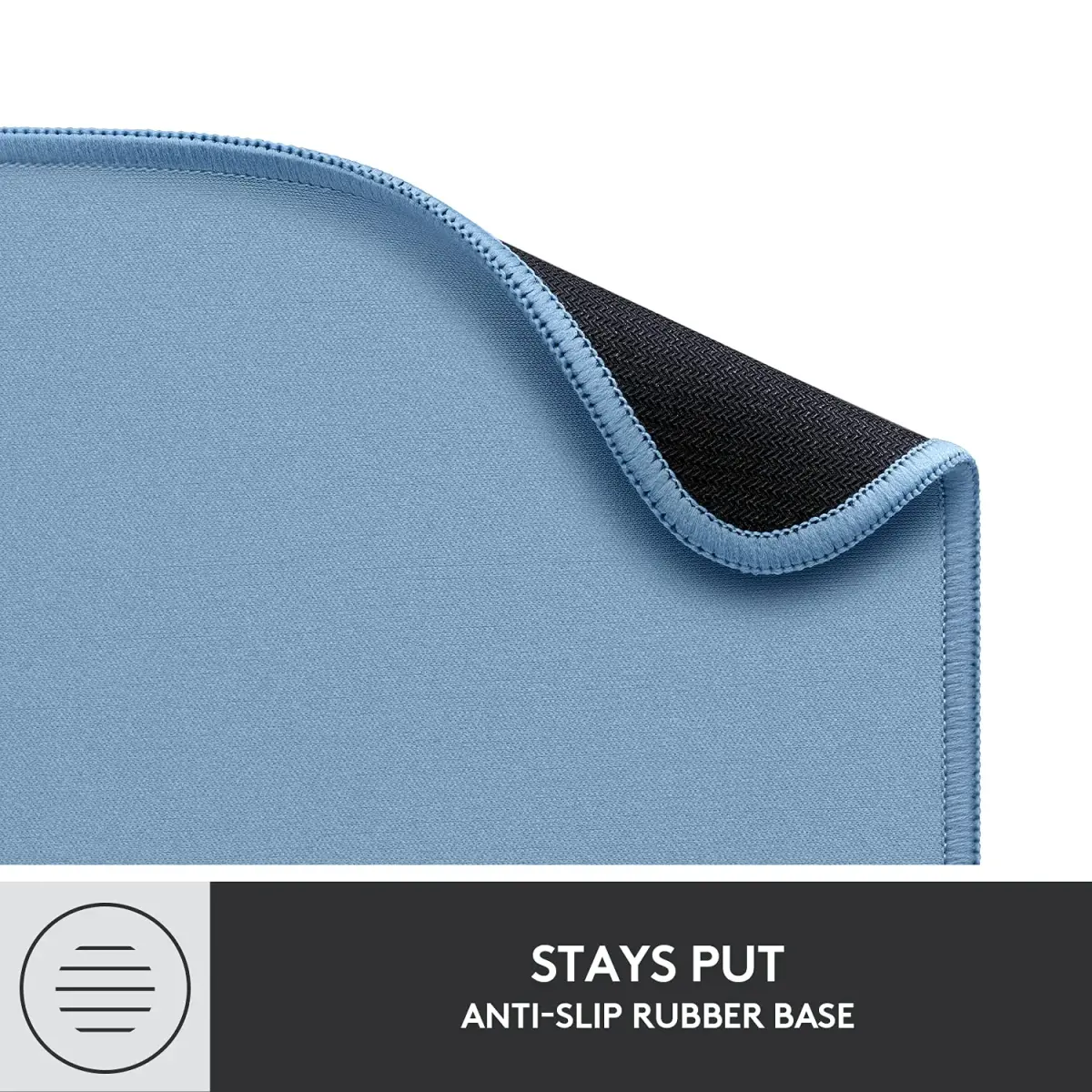 Logitech Studio Series Mouse Pad - Blue Grey 20cm (7.9in) x 23cm (9.1in) | Smooth Glide & Spill-Repellent Surface - view 7