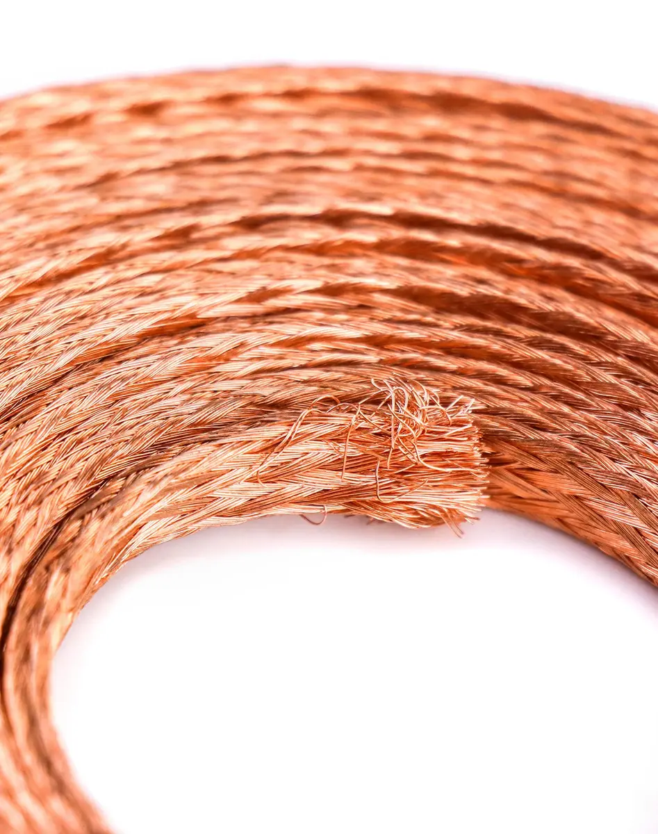 QWORK Flat Copper Braid Cable 20ft | Flexible Grounding Wire Mesh for Electronics & Radiation Shielding - view 4