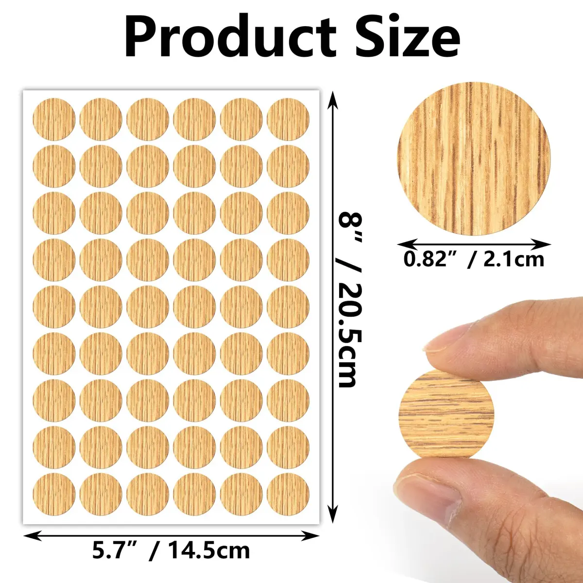 INKNOTE Self-Adhesive Screw Hole Covers Stickers 648 PCS (12 Colors) | PVC Dustproof for Furniture & Walls - view 7