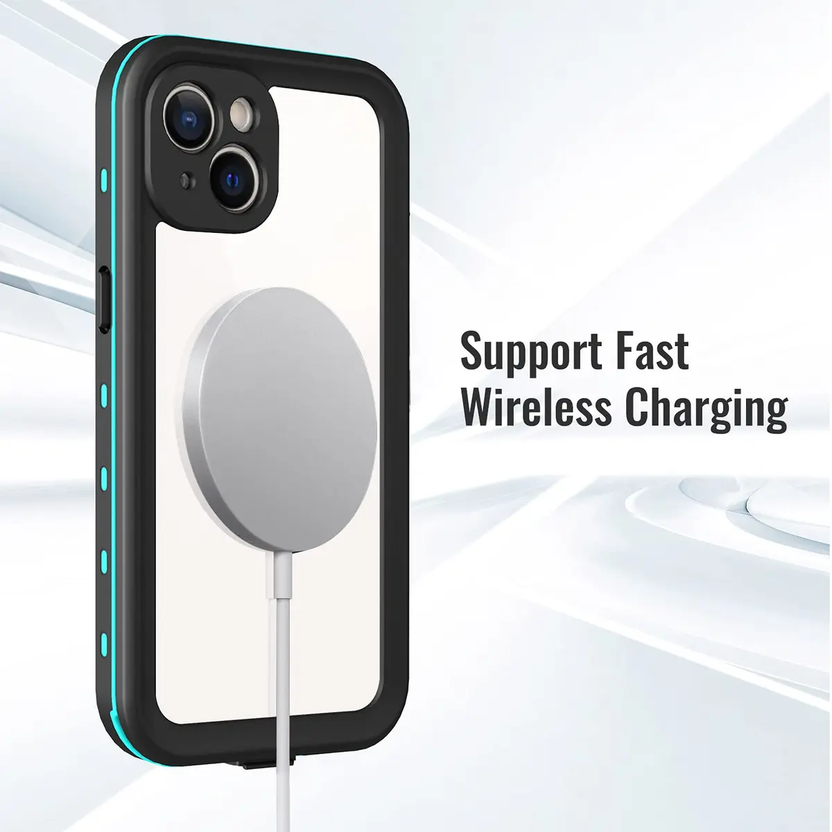 Transy Waterproof Phone Case for iPhone 13 | IP68 Shockproof Dust-Proof Full Body Cover - view 7