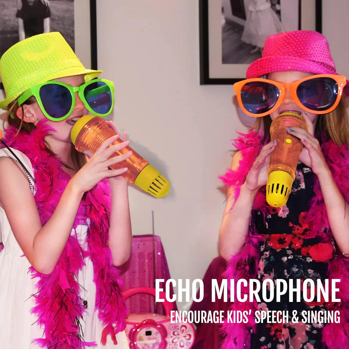 Novelty Place Echo Mic for Kids and Toddlers | Battery-Free Retro Toy for Singing & Speech - view 2