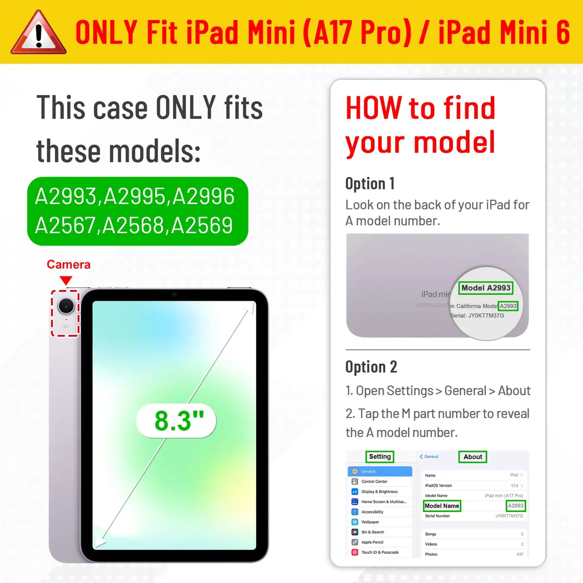 Fintie Clear Case for iPad mini 7th Gen (A17 Pro) / mini 6 8.3" | Slim Fit Shockproof TPU Bumper with Built-in Pencil Holder & Stand - view 2