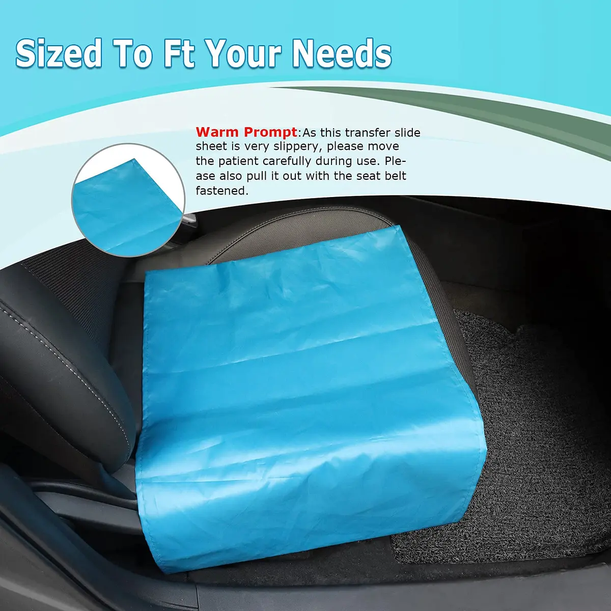 LOSCHEN Tubular Slide Sheet 60cm x 40cm (24" x 16") | Aids Elderly Transfer, Reduces Caregiver Strain - view 7