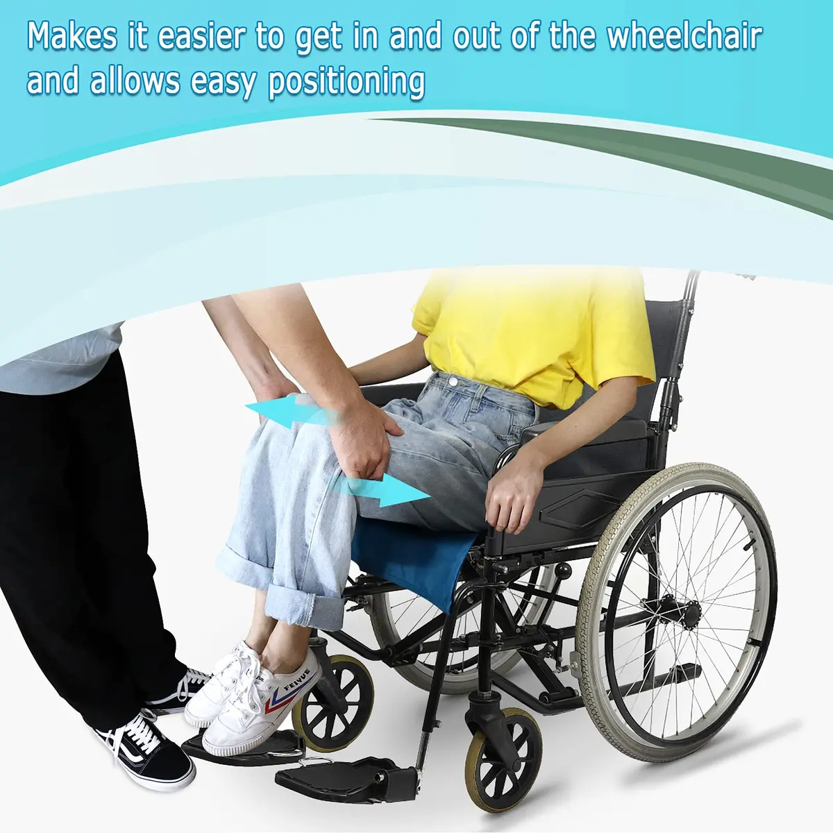 LOSCHEN Tubular Slide Sheet 60cm x 40cm (24" x 16") | Aids Elderly Transfer, Reduces Caregiver Strain - view 4