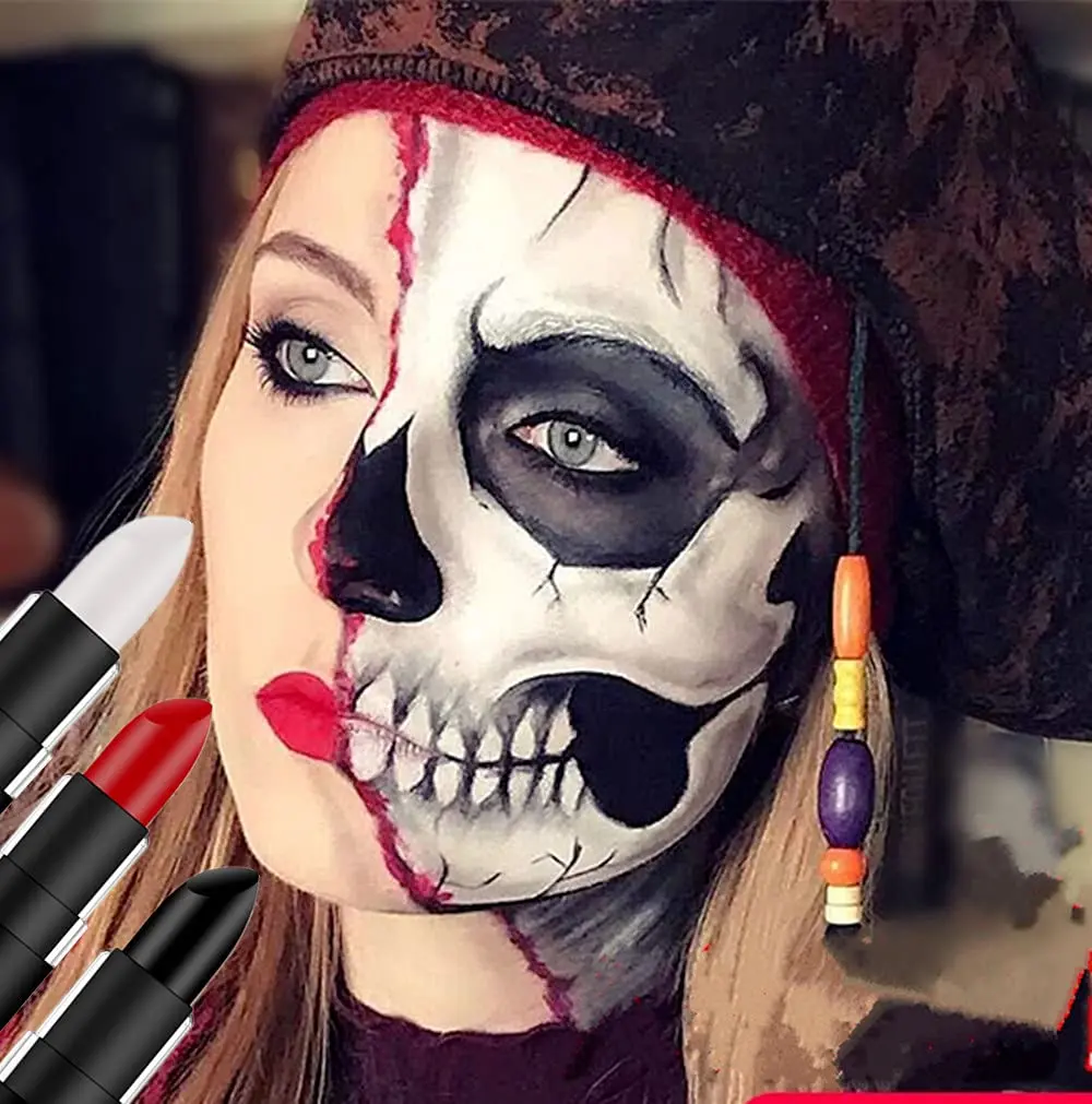 Go Ho Makeup Clown Black Cream-Blendable Stick | Face & Body Paint for SFX, Cosplay, Halloween - view 7