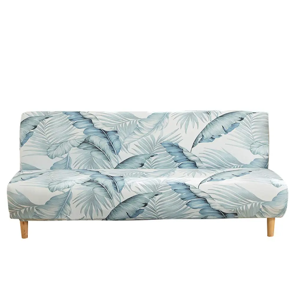 MIFXIN Armless Sofa Cover Light Green Futon Slipcover 180-210 cm (71-82 inch) | Protects Furniture from Spills and Pets - main product image