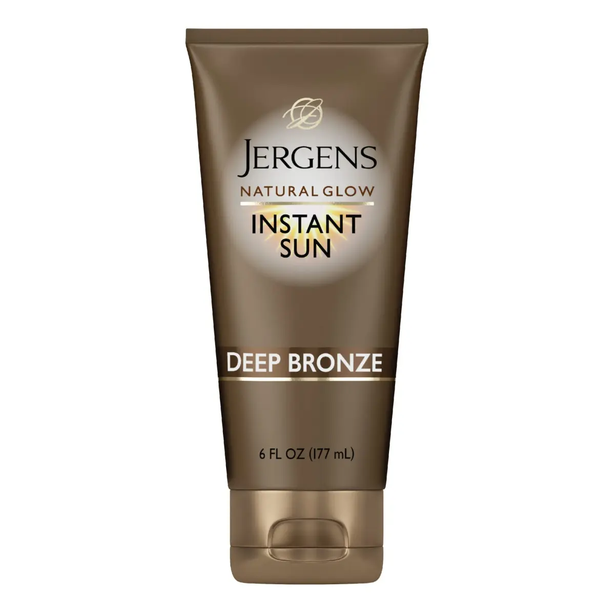 Jergens Natural Glow Instant Tanning Moisturizer Deep Bronze 177ml (6 fl oz) | Streak-Free Sunless Tan - main product image