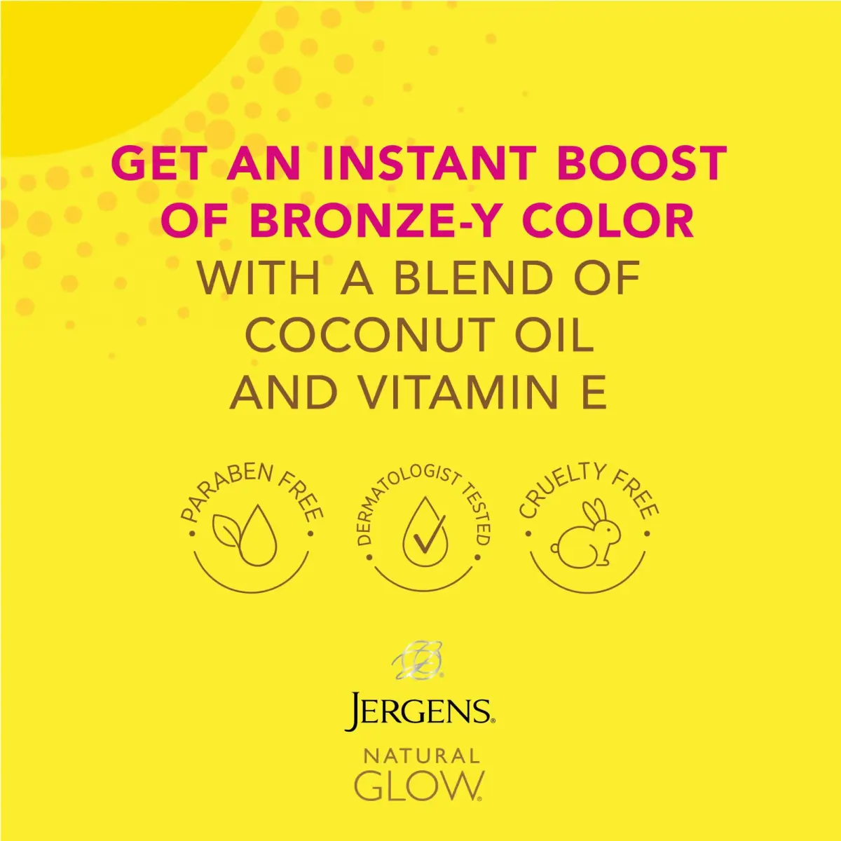 Jergens Natural Glow Instant Tanning Moisturizer Light Bronze 177ml (6 fl oz) | Streak-Free Sunless Tan - view 3