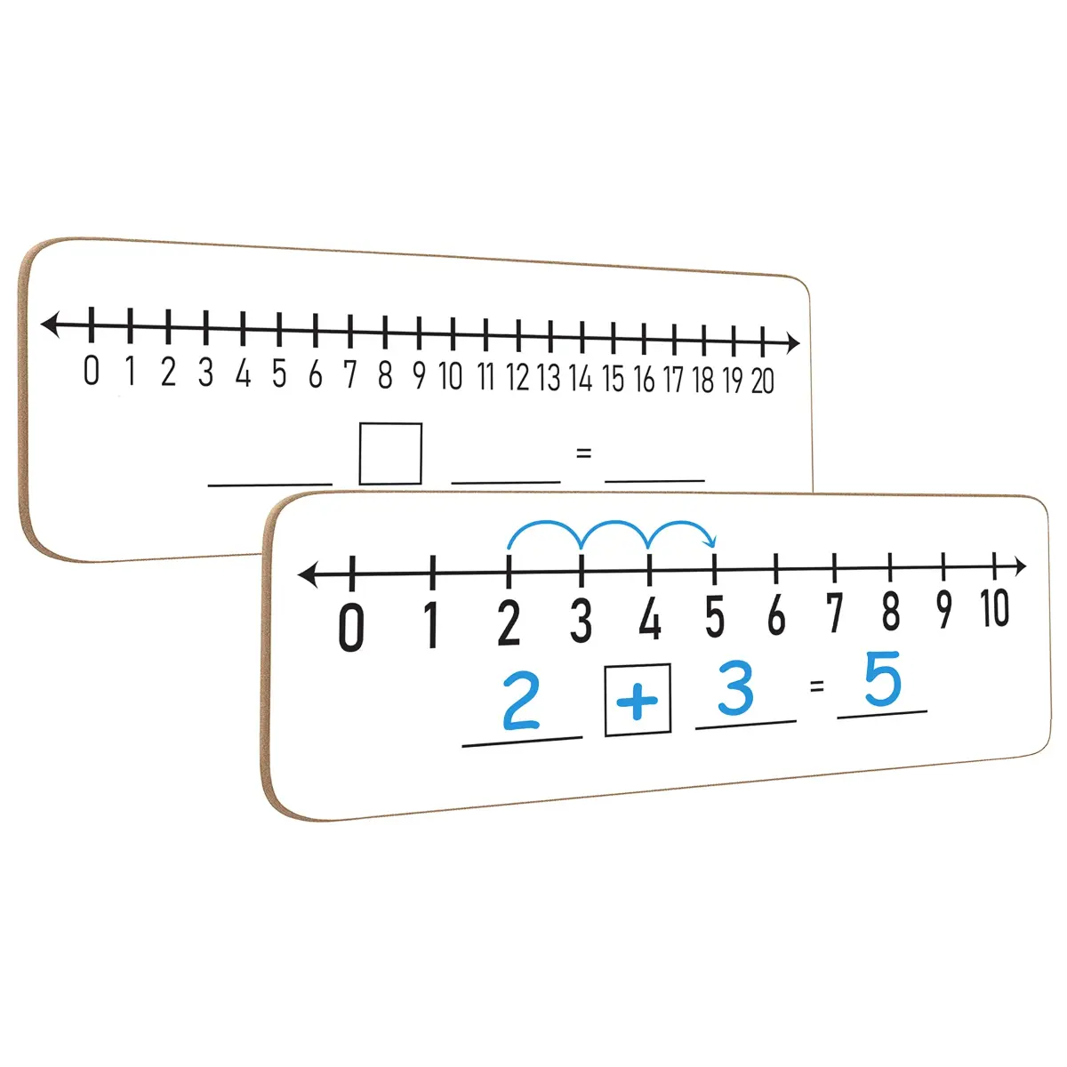 Scribbledo Dry Erase Number Line Board 30.48cm x 10.16cm (12"x4") | Double-Sided Math Practice for Grades 1-2 - main product image