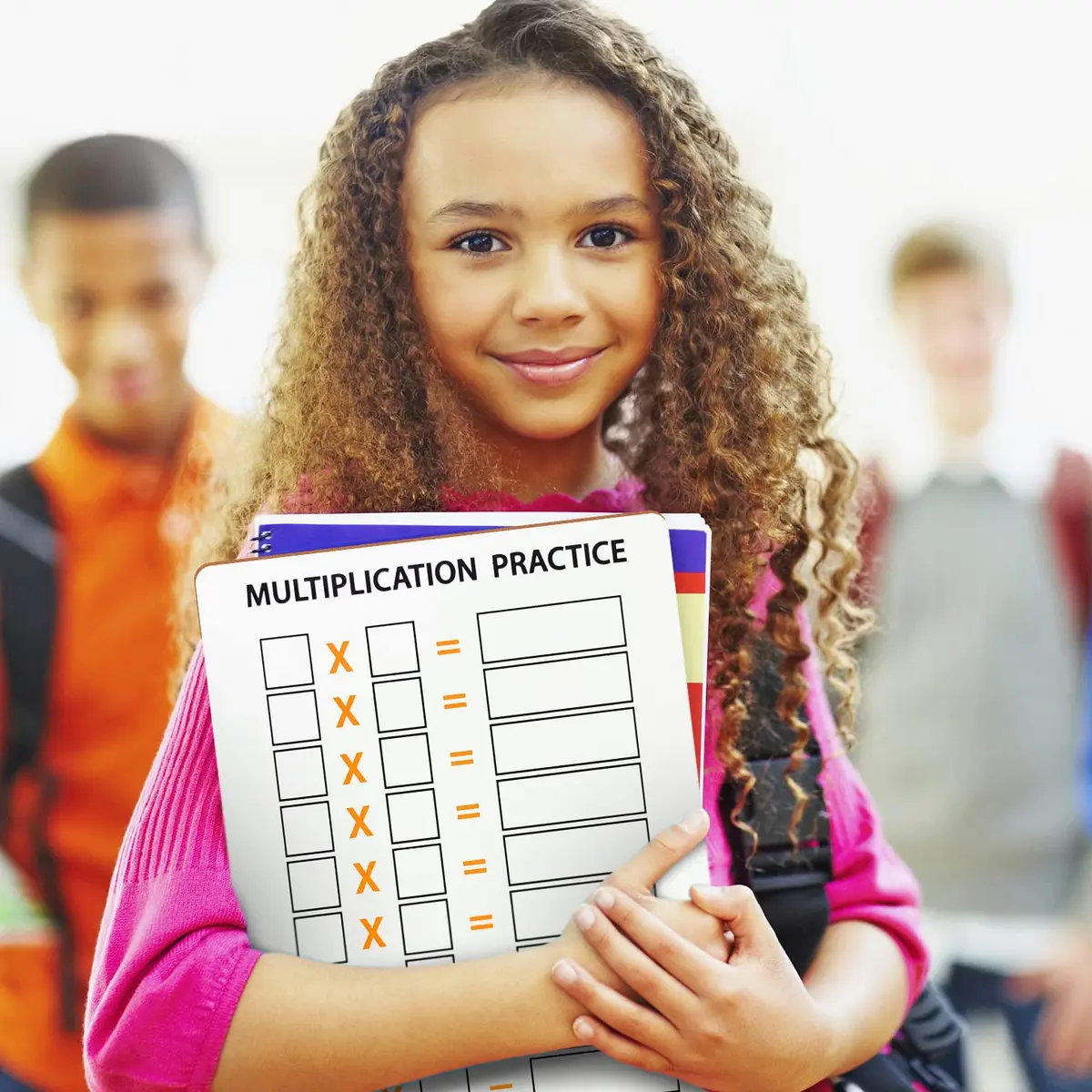 Scribbledo Multiplication Chart Dry Erase Boards 9x12 Inch (22.86cm x 30.48cm), 5 Pack with Erasers | Reusable Math Practice for Grades 3-5 - view 4