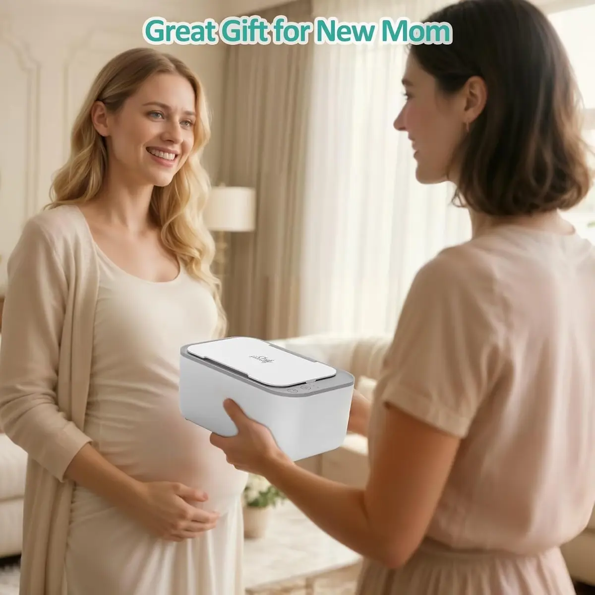 Chefhandy Baby Wipe Warmer with Surround Heating, Large Capacity, White | 200ml (7.9 x 4.8 x 3.5 Inch) - view 9
